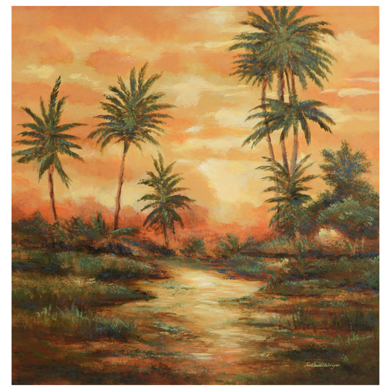 Joel David Holsinger "Wetland Sunset" Signed Original Canvas Painting