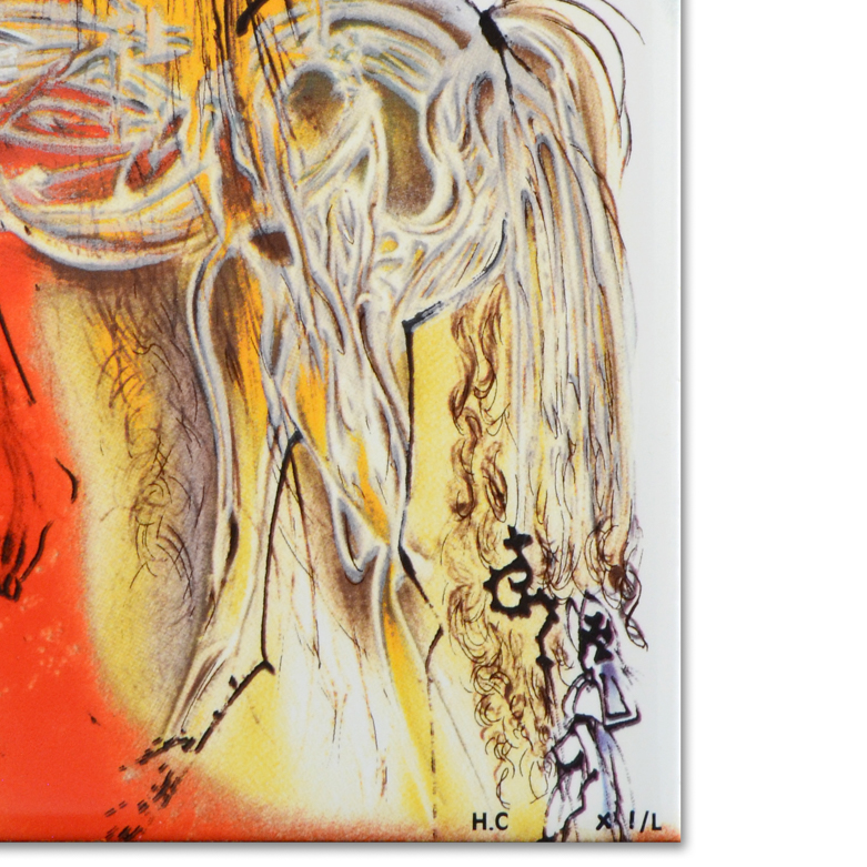 Salvador Dali "Lady Godiva" Limited Edition Glazed Ceramic Tile