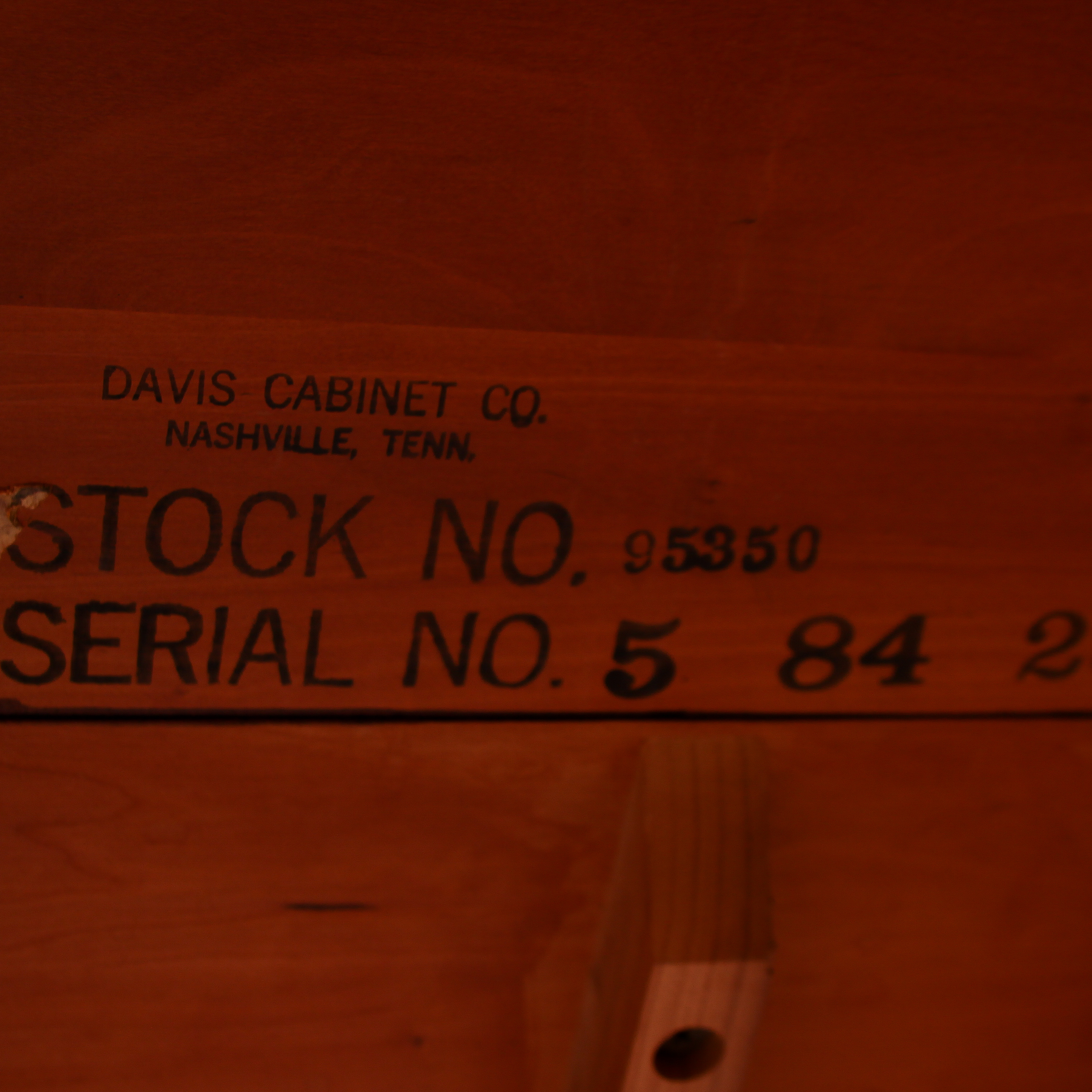 Davis Cabinet Company Oval Table