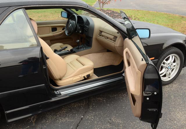 Black 1999 BMW 328i Convertible With Black Removable Hardtop
