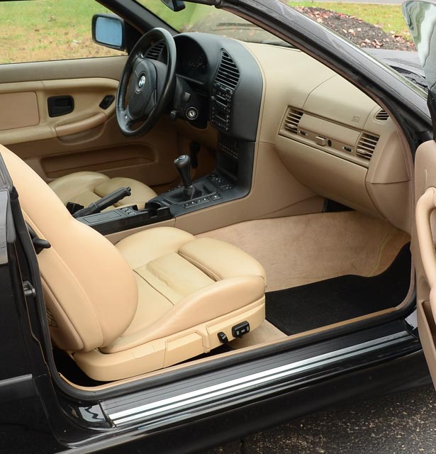 Black 1999 BMW 328i Convertible With Black Removable Hardtop