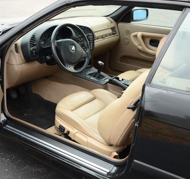 Black 1999 BMW 328i Convertible With Black Removable Hardtop