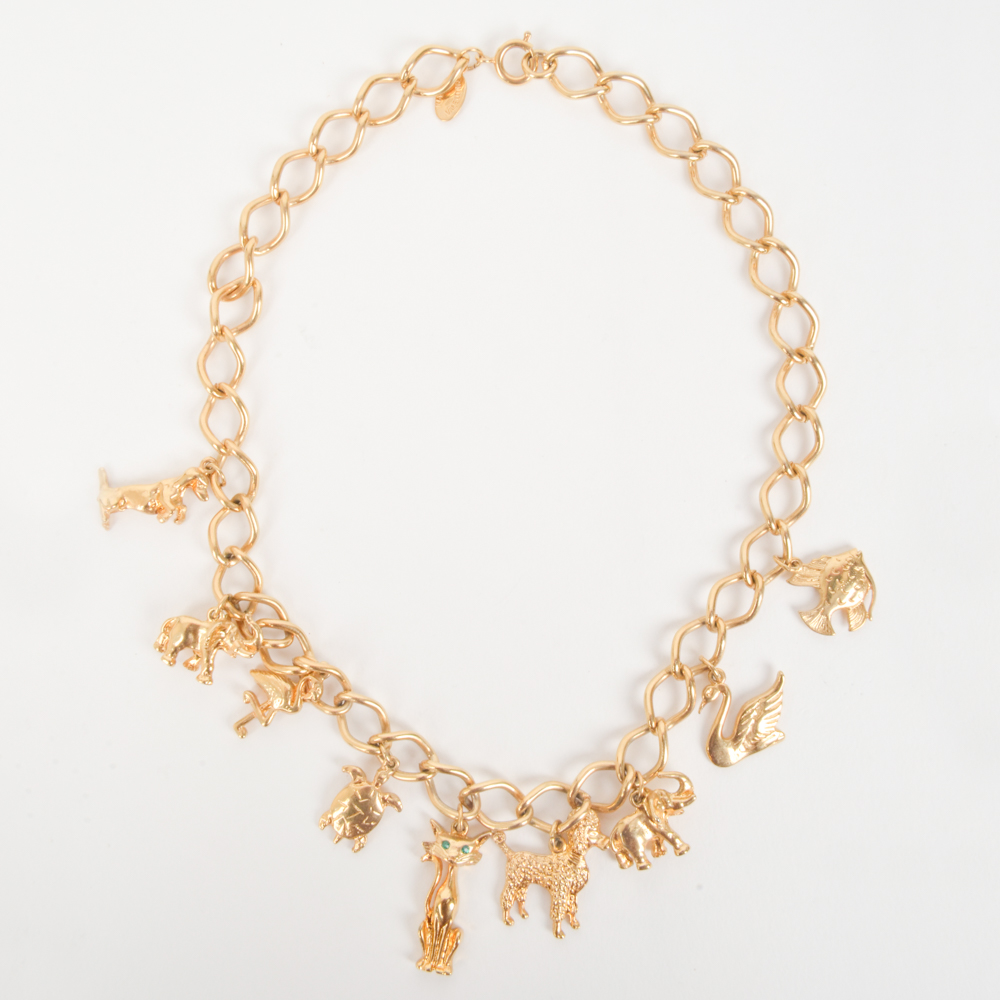 Vintage Mario Valentino Costume Necklace