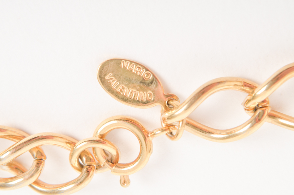 Vintage Mario Valentino Costume Necklace