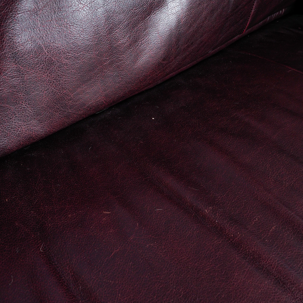 Chocolate Leather "Ernest Hemingway" Iron Sofa By Thomasville