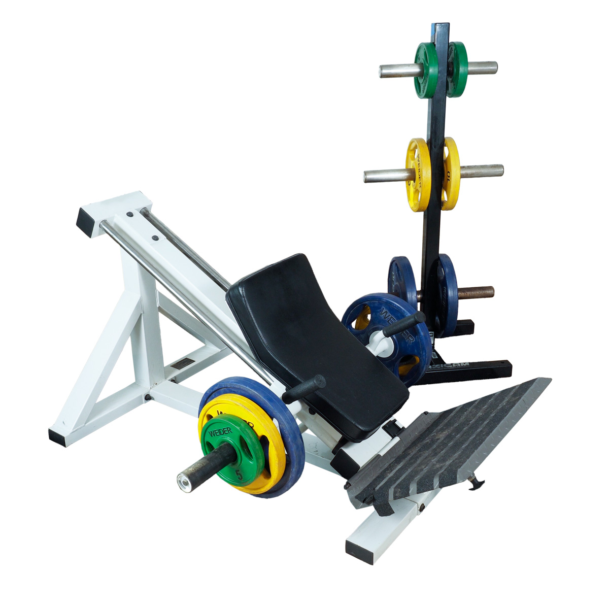 Powertec Strength Compact Leg Sled Press with Assorted Weider Weights