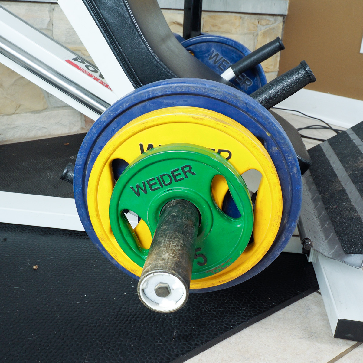 Powertec Strength Compact Leg Sled Press with Assorted Weider Weights