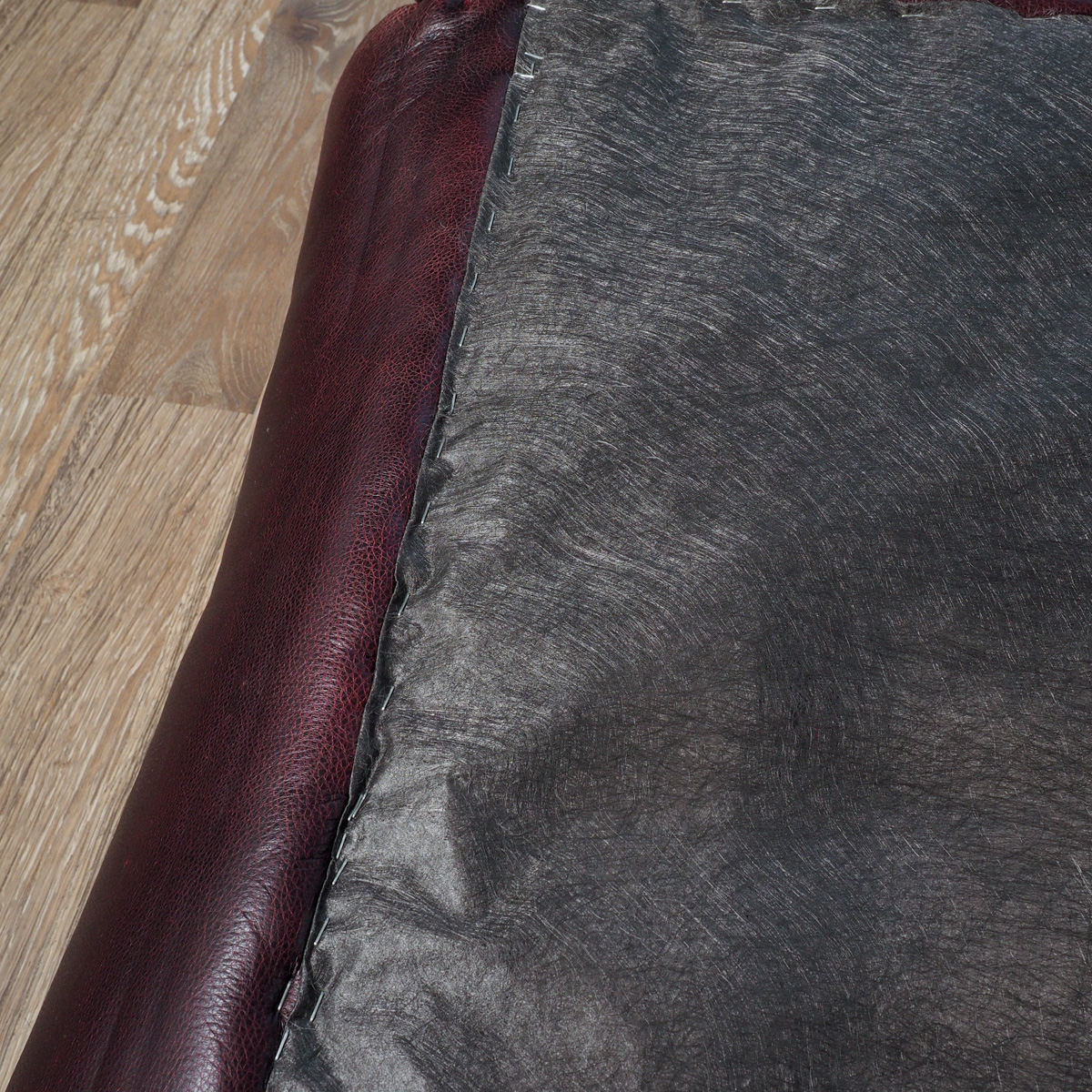 Chocolate Leather "Ernest Hemingway" Iron Sofa By Thomasville