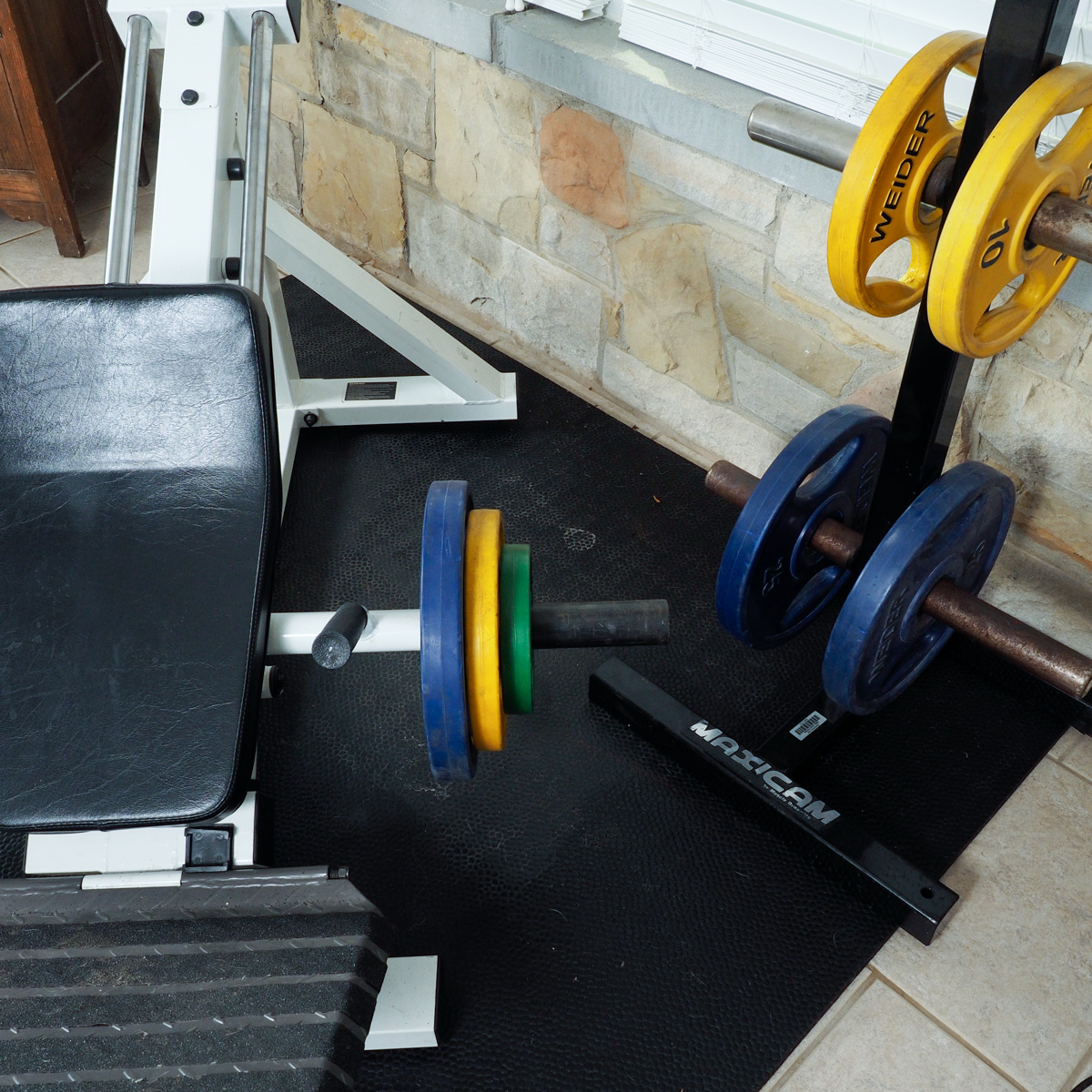 Powertec Strength Compact Leg Sled Press with Assorted Weider Weights