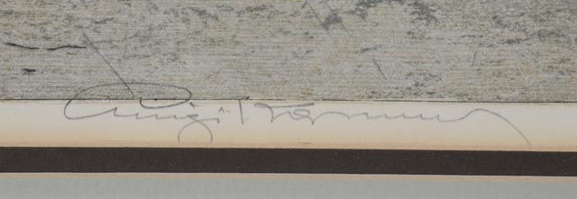 Luigi Kasimir Signed Aquatint Etching "Freiburg Cathedral"