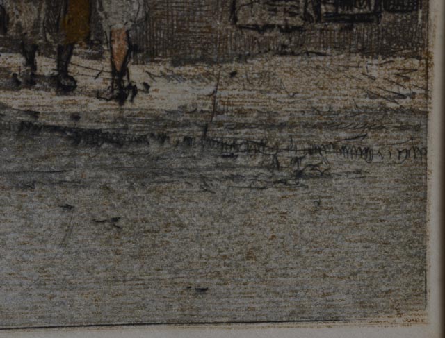 Luigi Kasimir Signed Aquatint Etching "Freiburg Cathedral"