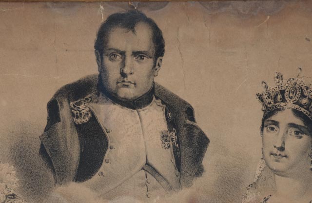 Antique 19th-Century Lithograph "Napoléon 1er. Empereur des Francais et sa Famille"