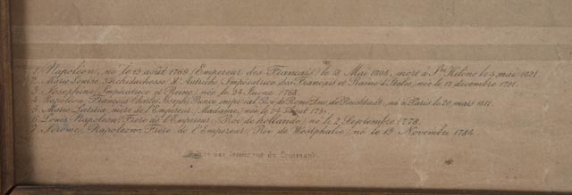 Antique 19th-Century Lithograph "Napoléon 1er. Empereur des Francais et sa Famille"