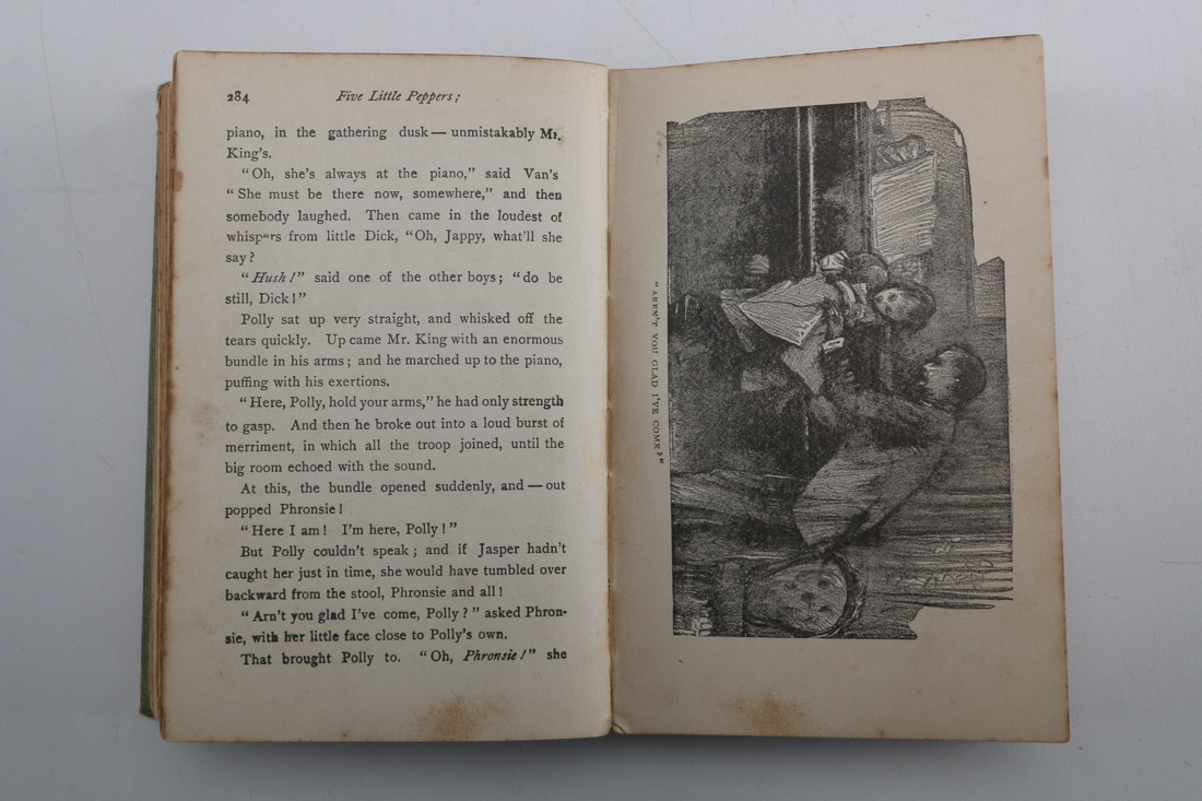 Collection of Four Vintage Books Including "Huckleberry Finn"