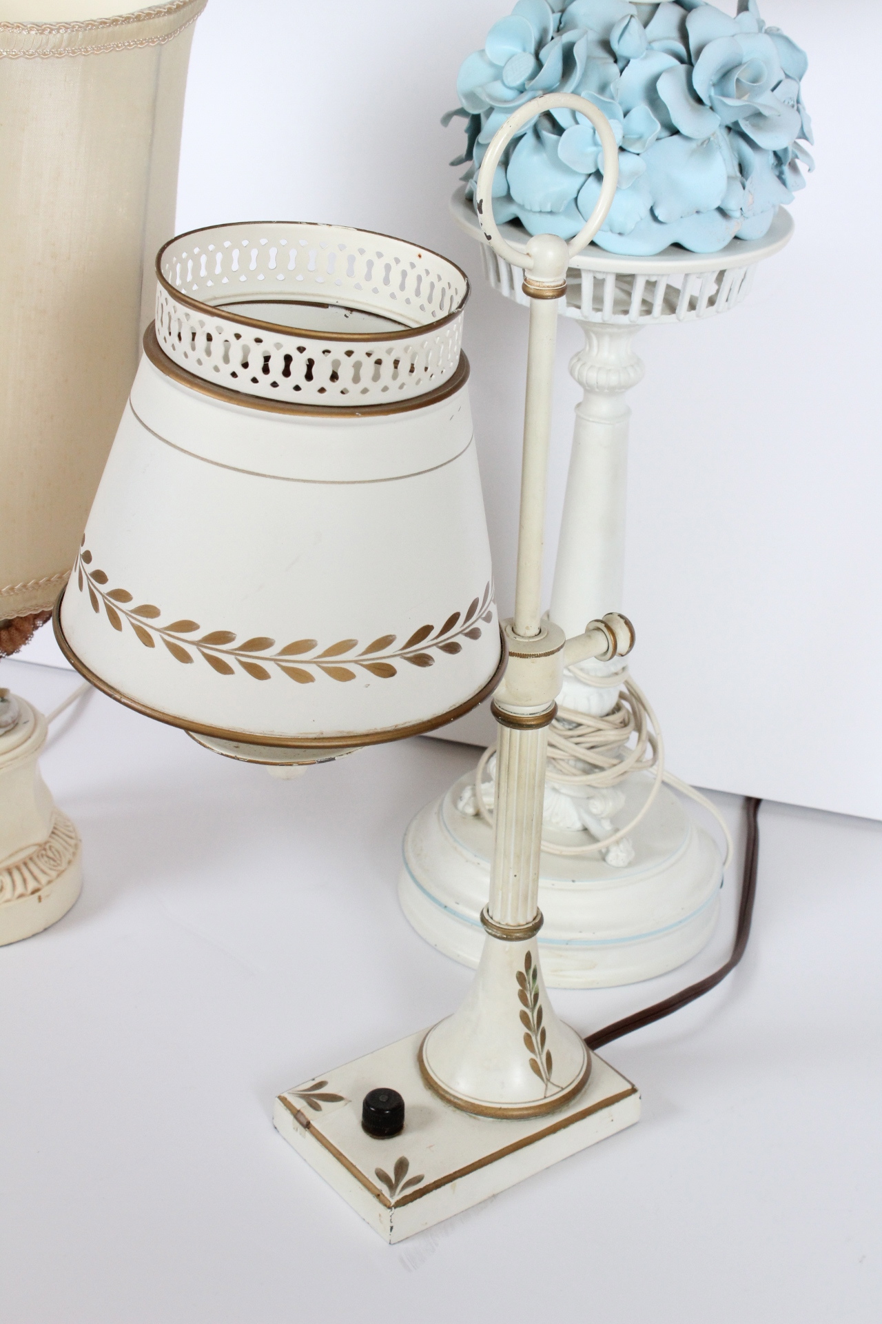 Grouping of Three Vintage Table Lamps