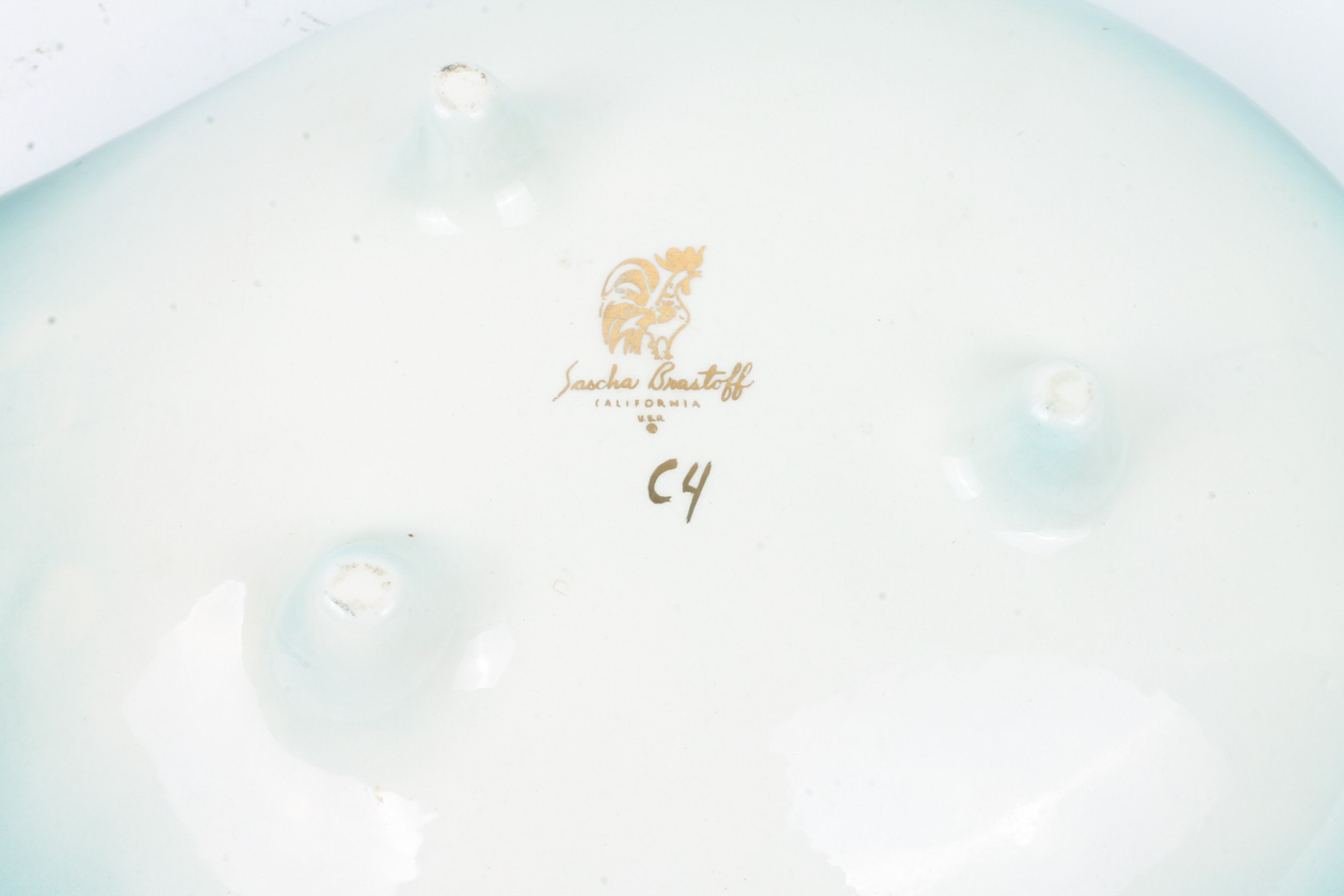 Vintage Sascha Brastoff Ceramic Star and Steed Dish