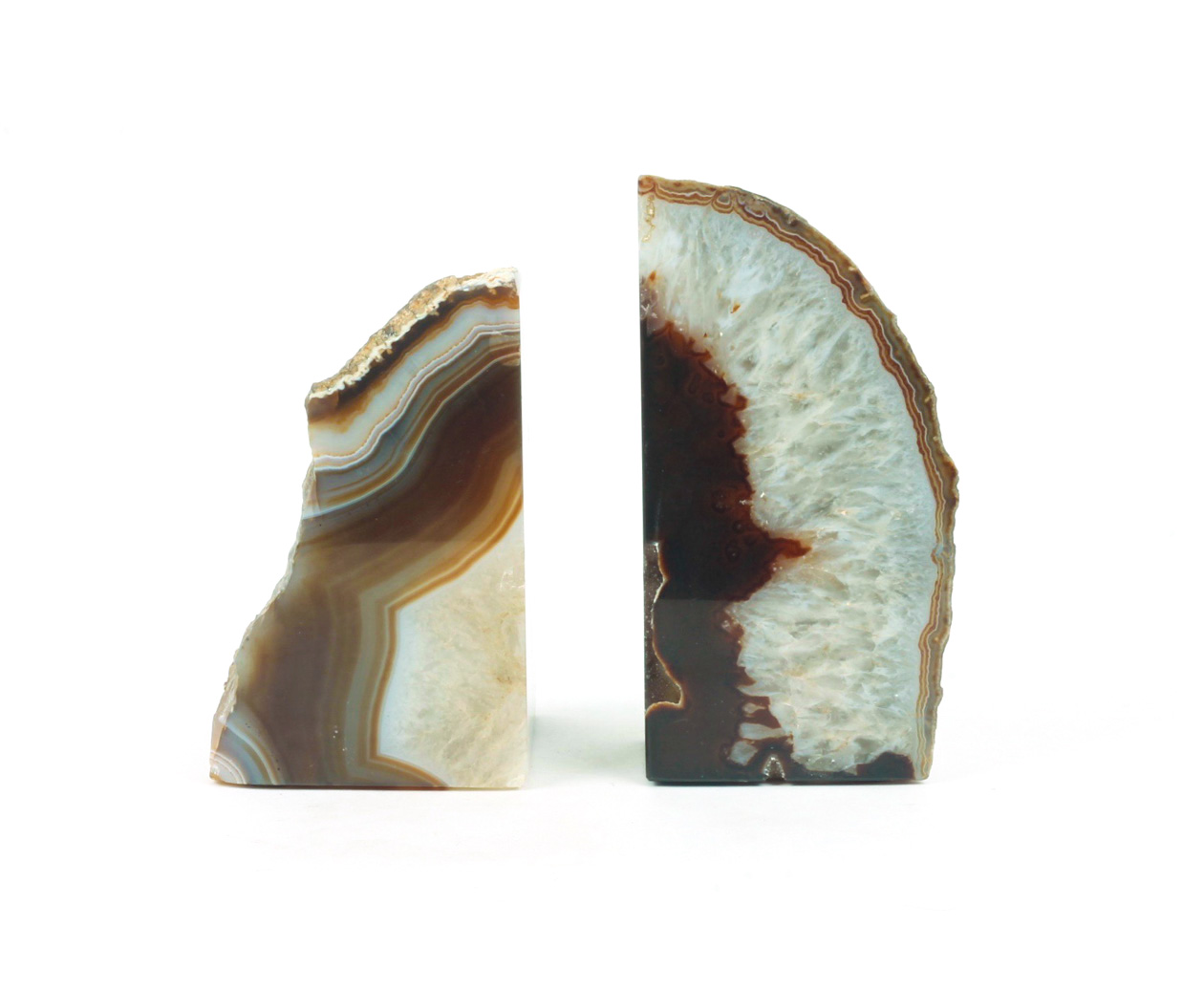 Pair of Agate Book Ends