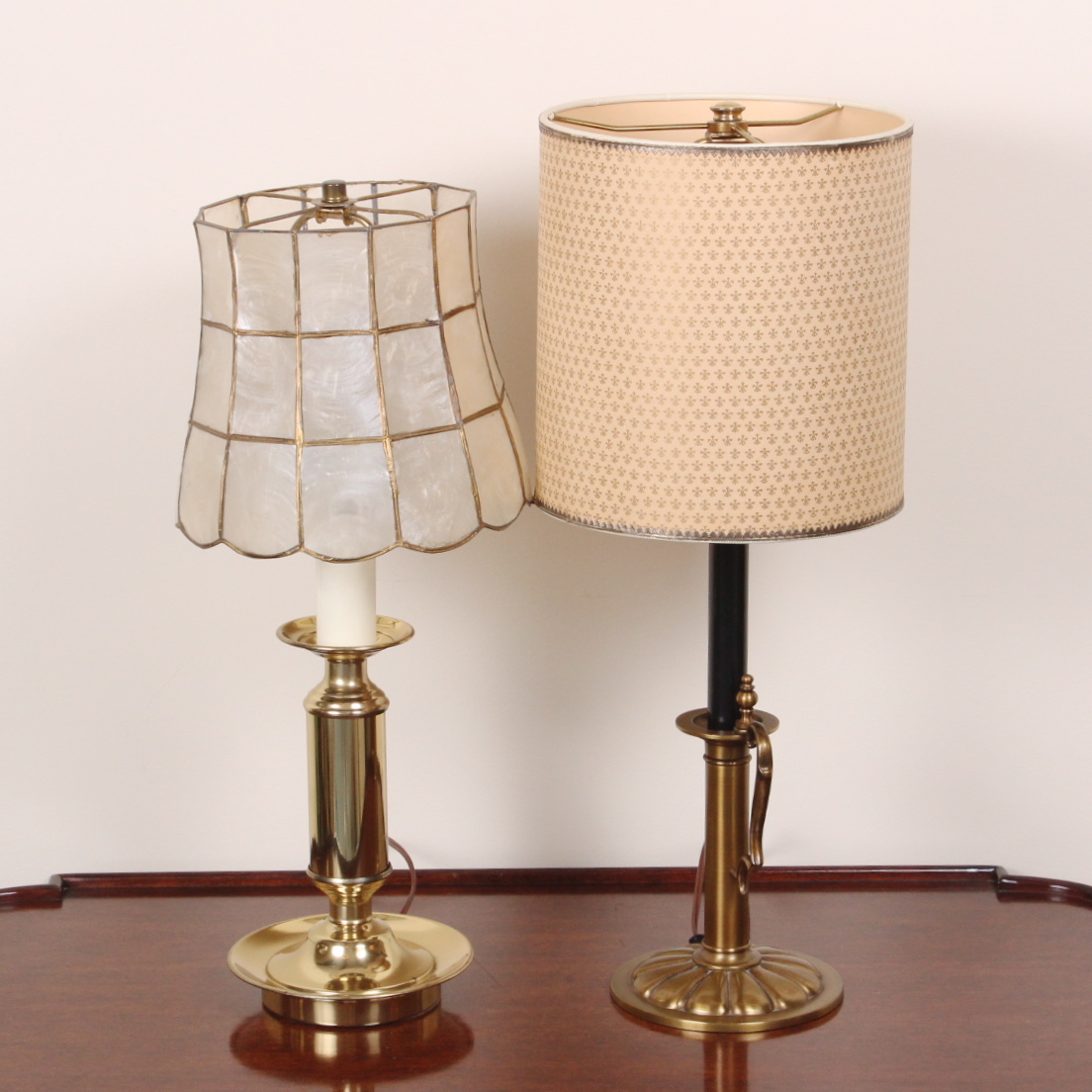 Pair of Vintage Brass Table Lamps