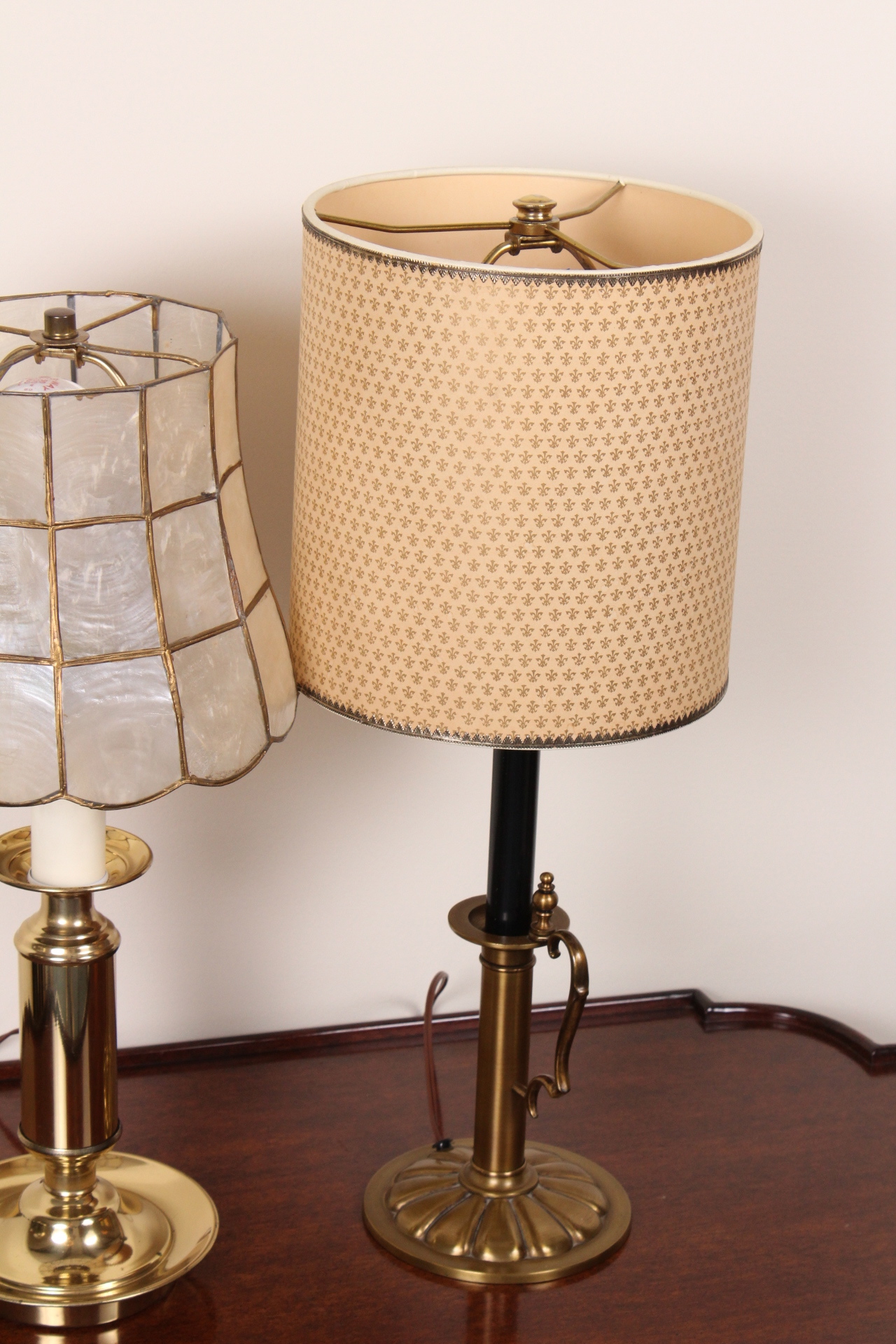 Pair of Vintage Brass Table Lamps