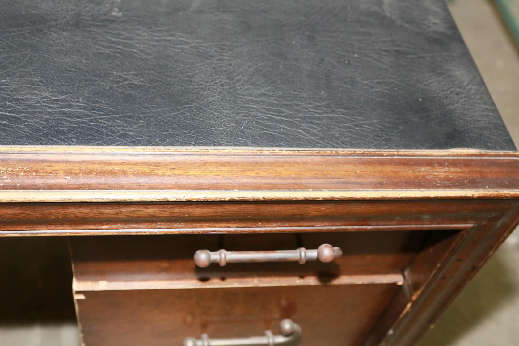 Leather Top Executive Desk