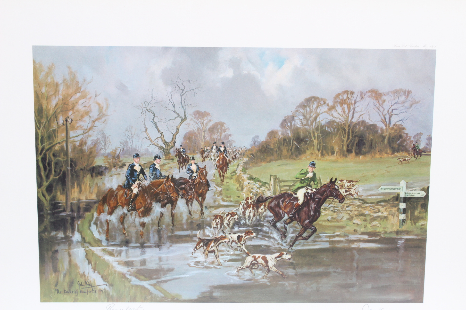 John King Signed Equestrian Offset Lithographs