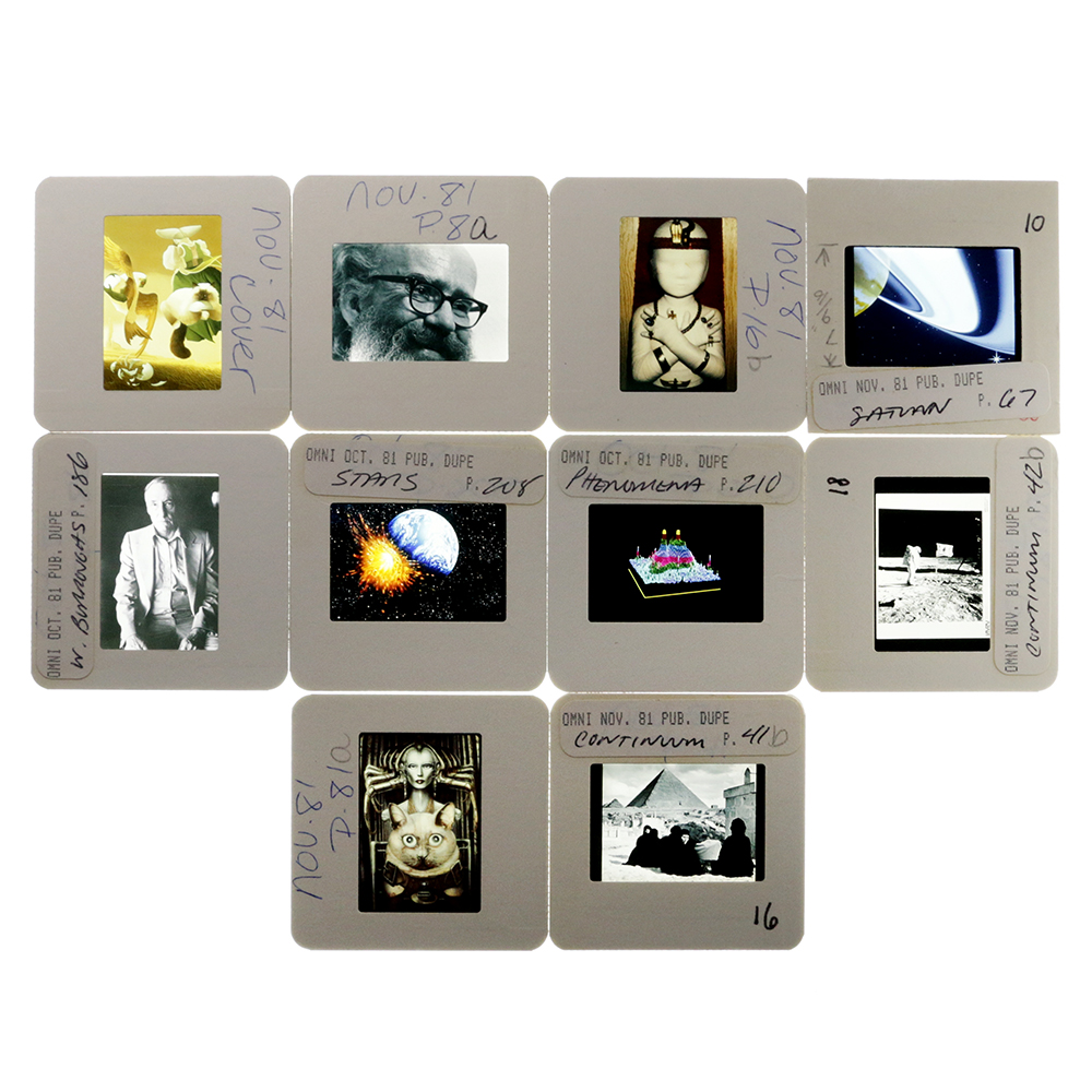 Collection of "Omni" Media Fall 1981 35mm Slides