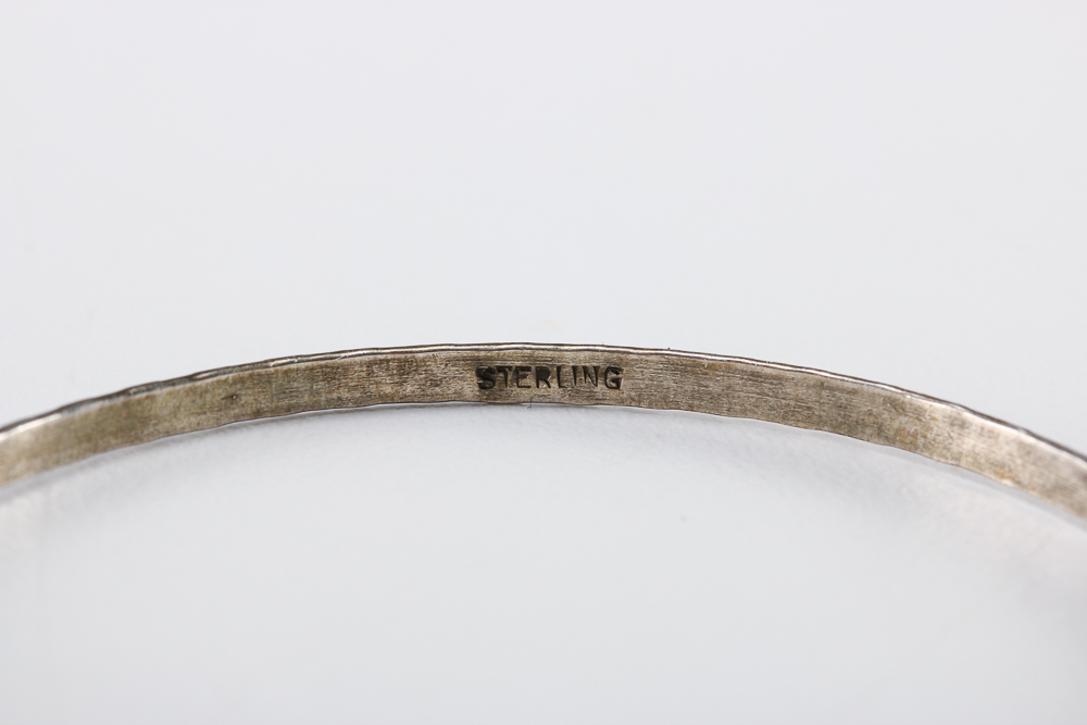 Sterling Silver Bangle Bracelets and Ring