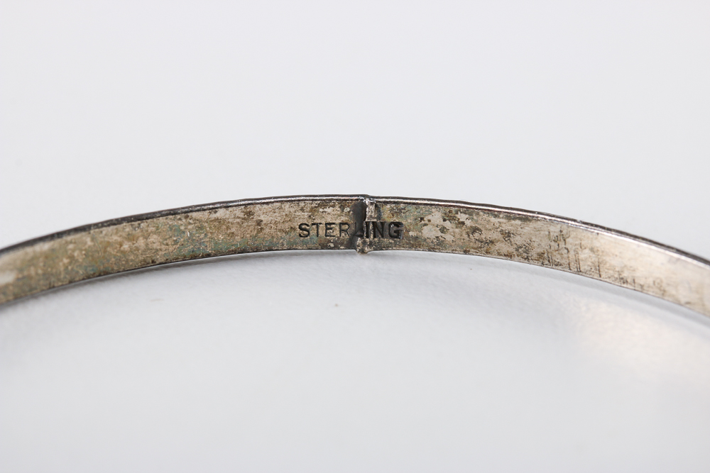 Sterling Silver Bangle Bracelets and Ring