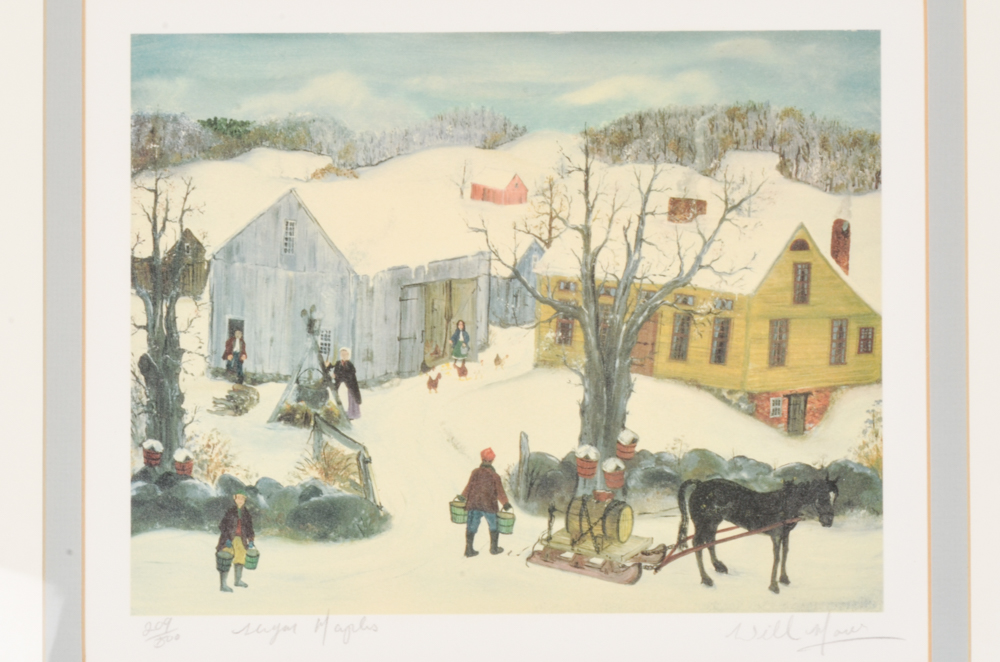 Will Moses Lithograph "Sugar Maples"