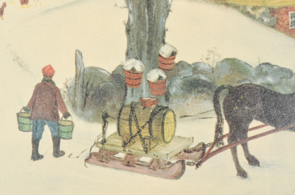 Will Moses Lithograph "Sugar Maples"