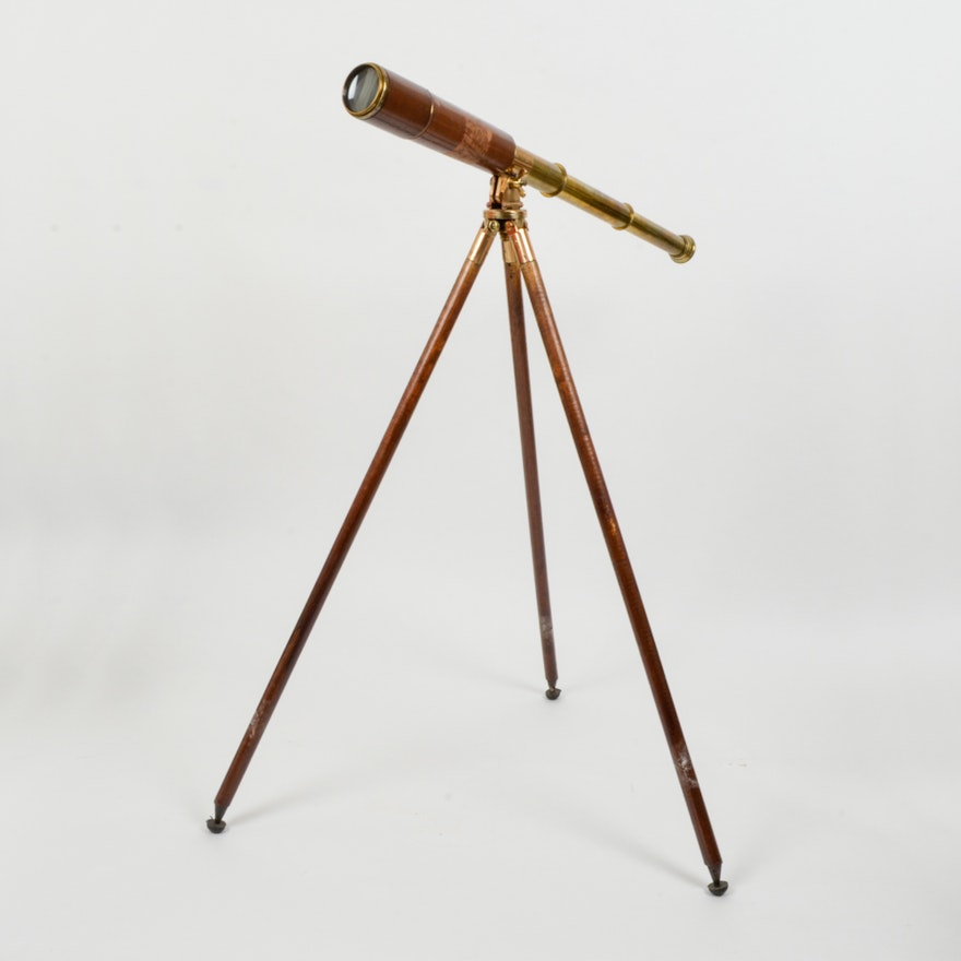 World War II Signals Telescope with Tripod