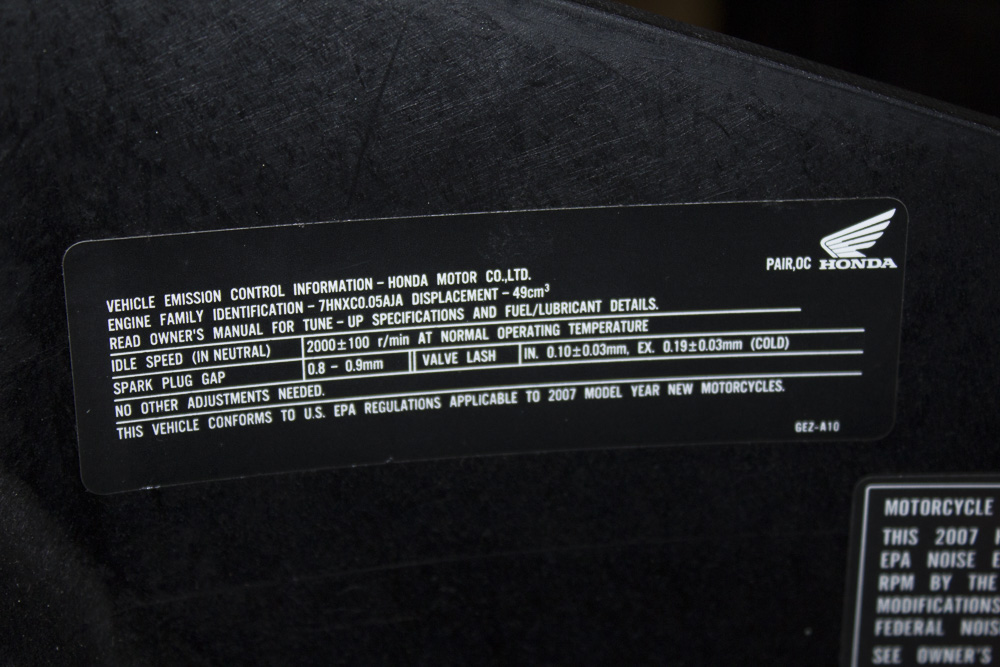 2007 Honda Metropolitan Gas-Powered Scooter