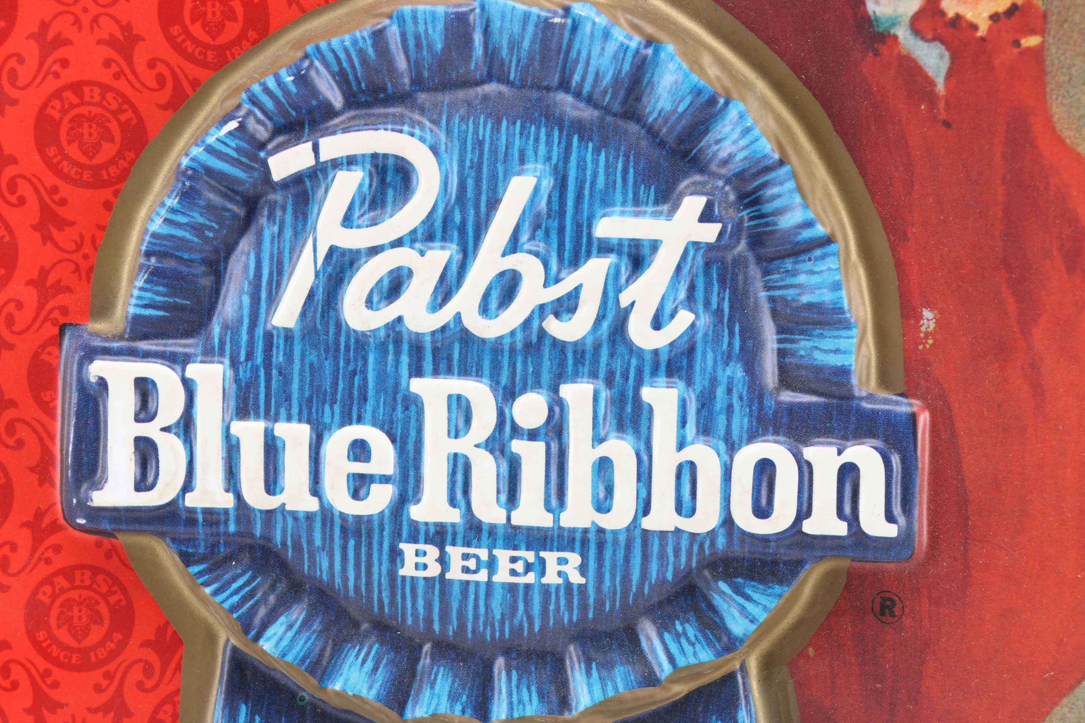 Vintage Style Pabst Blue Ribbon Sign