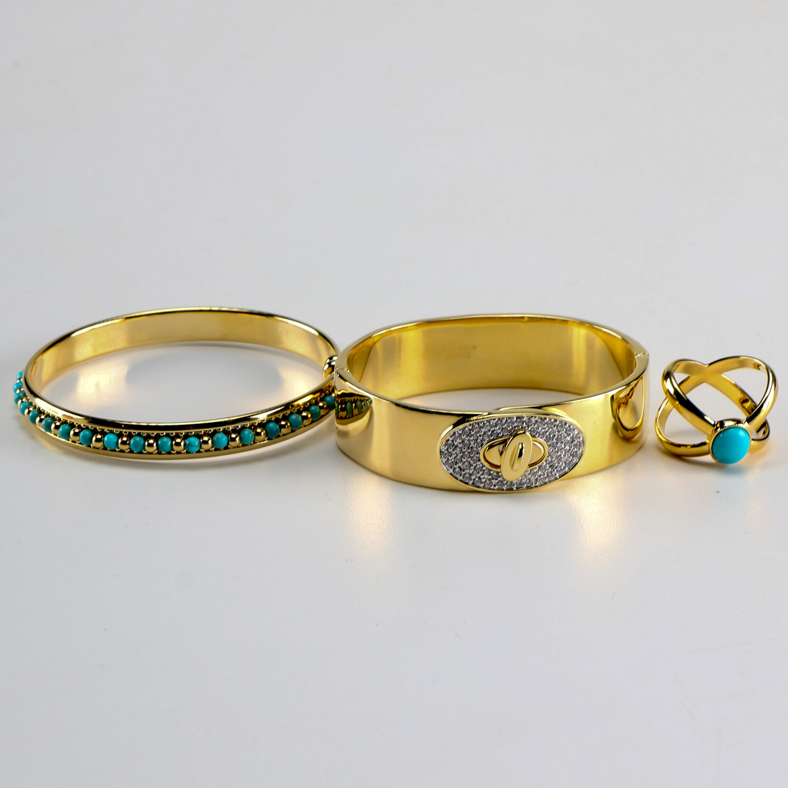 Milor Italy Bronze Bracelets and Ring