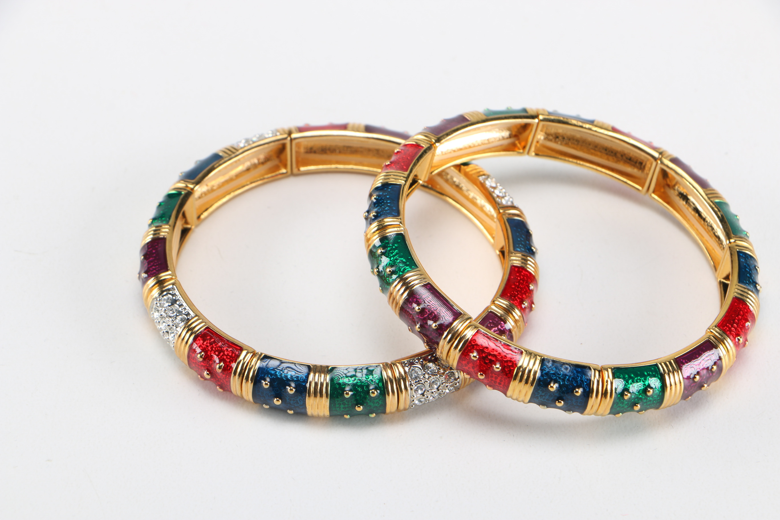 Colleciton of Joan Rivers Enameled Bracelets