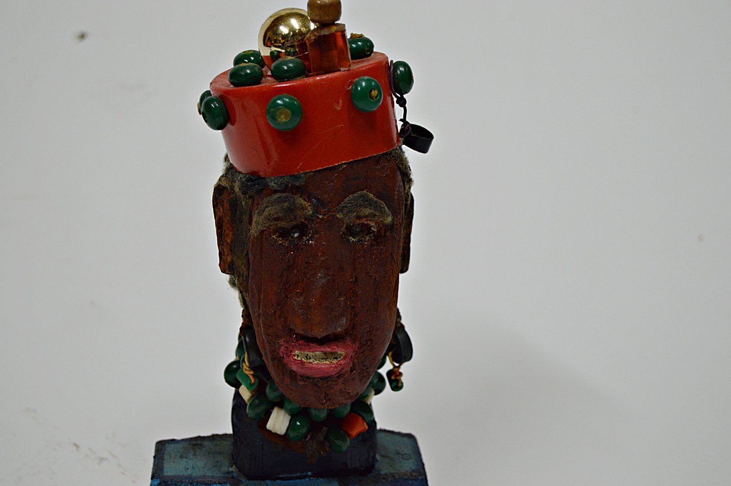 Original Signed Outsider Mixed Media Sculpture by Robert McKinney