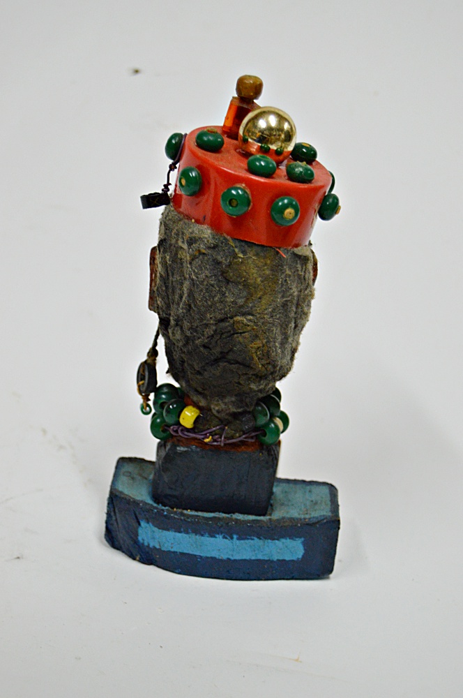 Original Signed Outsider Mixed Media Sculpture by Robert McKinney
