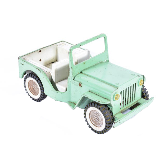 Vintage Steel Model Jeep by Tonka Toy