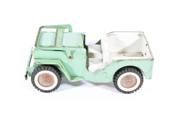 Vintage Steel Model Jeep by Tonka Toy