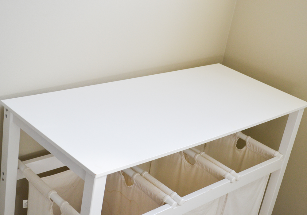 Laundry Bin Table on Caster Wheels