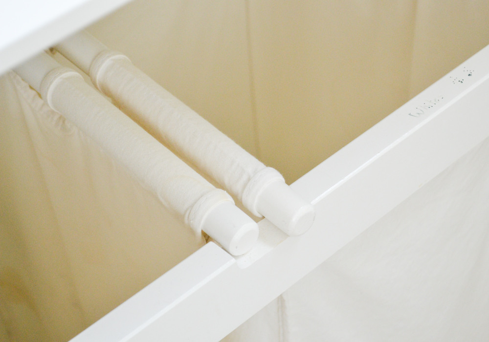 Laundry Bin Table on Caster Wheels