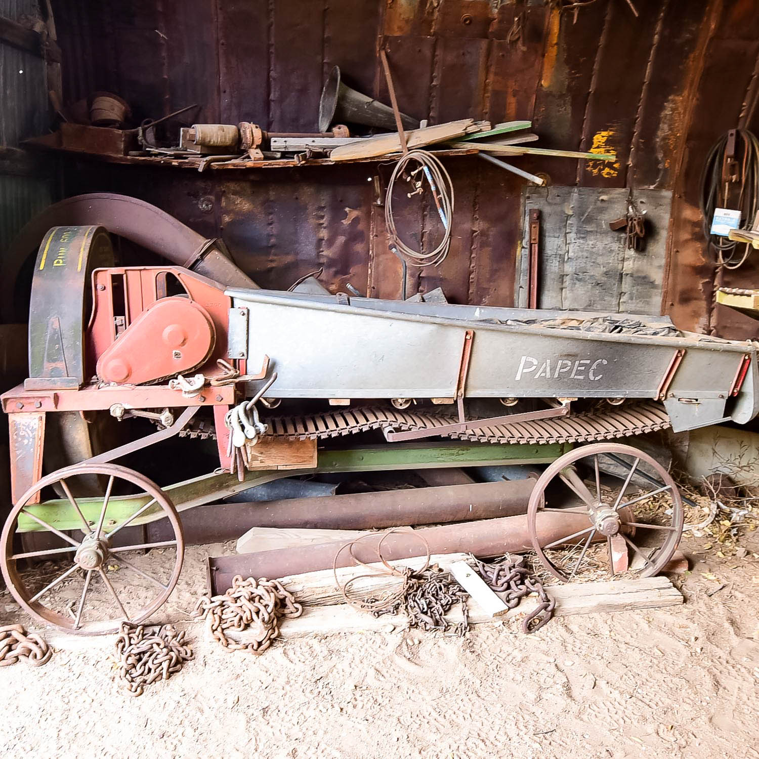 Vintage Silage Cutter Machine