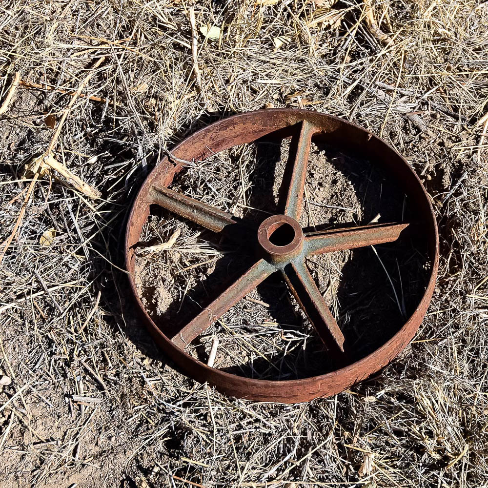Antique Cast Iron Pulley Wheel