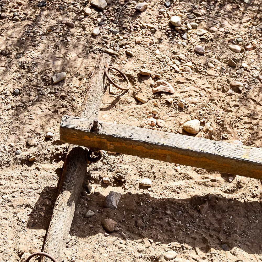 Antique Horse-Drawn Cart Tongue