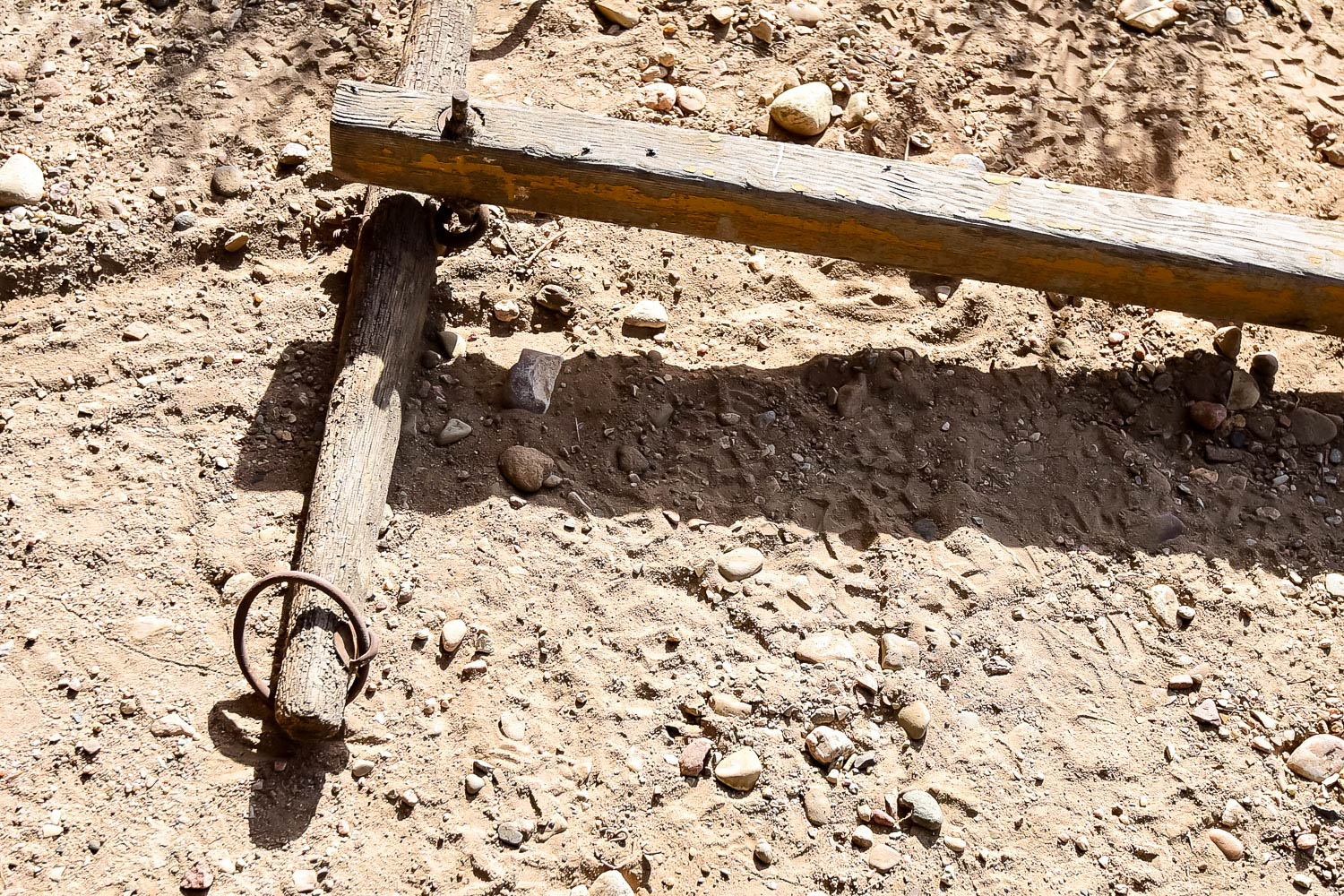 Antique Horse-Drawn Cart Tongue