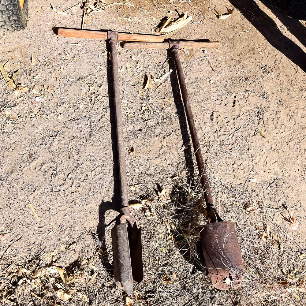 Pair of Antique Post Hole Diggers