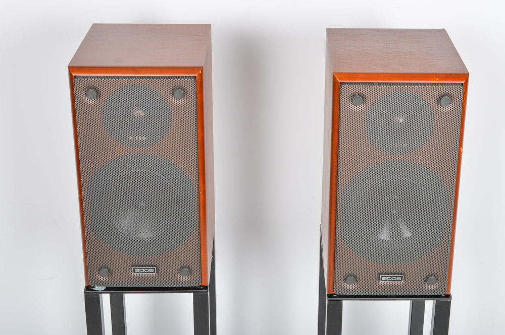 Epos Speakers With Metal Stands