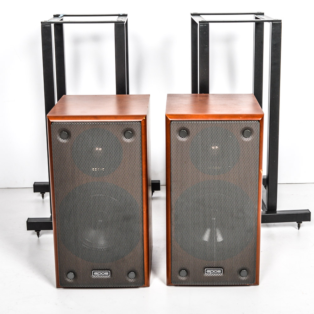Epos Speakers With Metal Stands