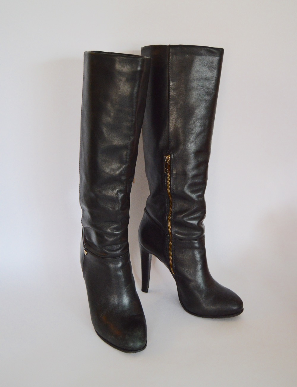 Tory Burch High Heel Black Leather Boots