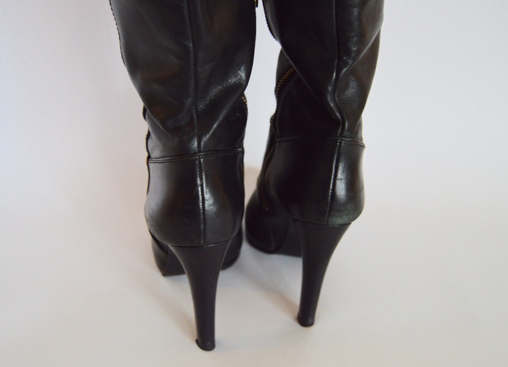Tory Burch High Heel Black Leather Boots